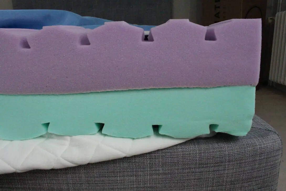 Schaumschichten der Weltbett Matratze 